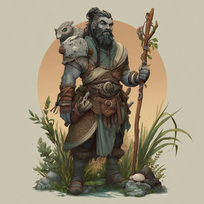 draw your dnd art or ttrpg character design or illustration