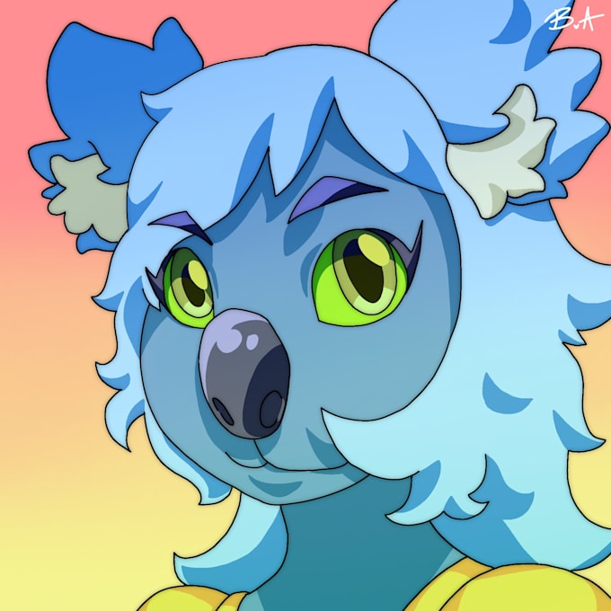 draw silly furry headshots