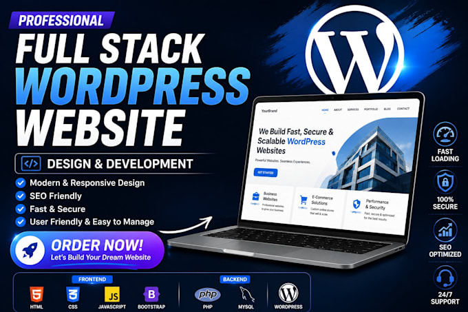 be your full stack website developer