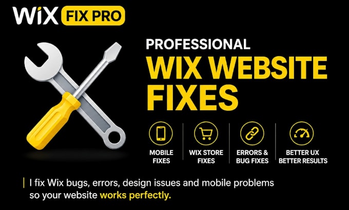 fix your wix website errors, mobile issuses and design problems