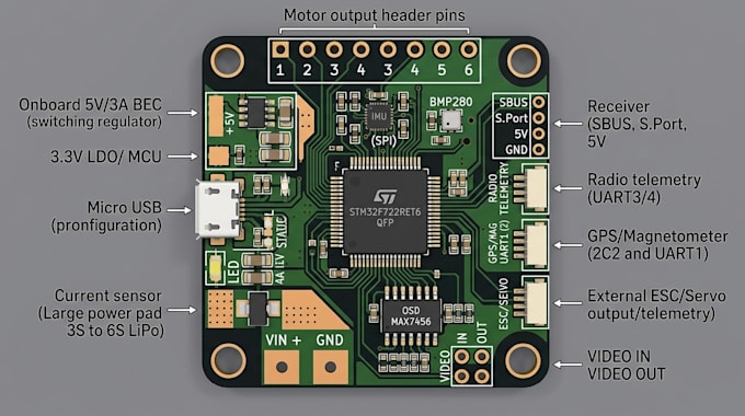 design stm32 flight controller pcb for drones uav and autonomous systems