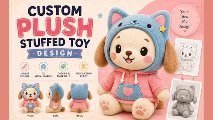 custom plush stuffed toy design