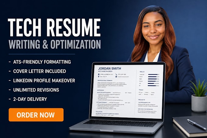 write ats tech resume, faang resume for IT and cybersecurity