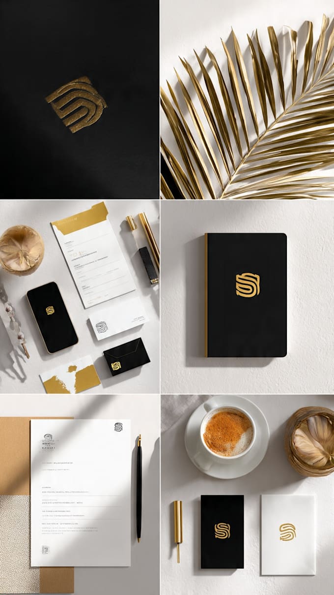 design modern minimalist and golden name logo