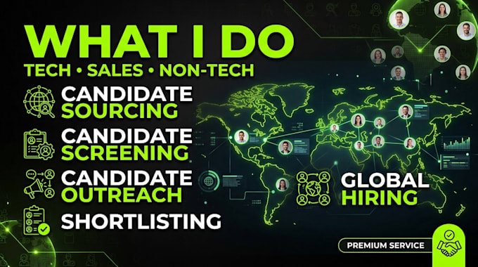 provide global recruitment and talent sourcing services