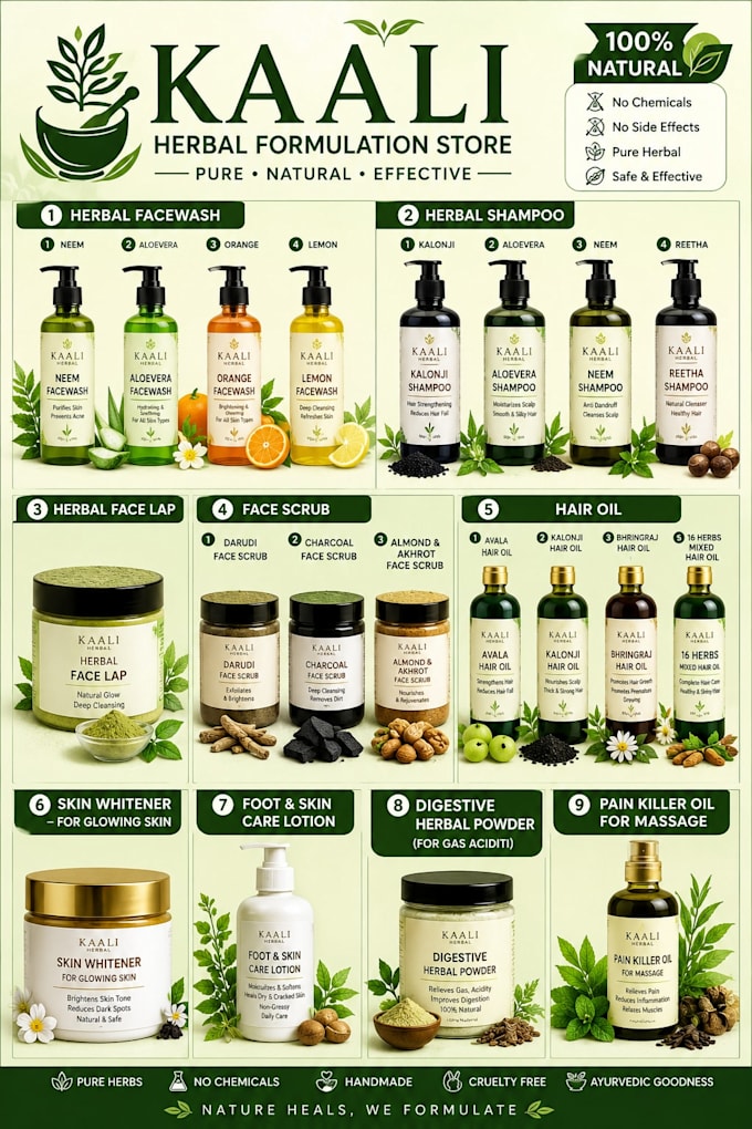 create professional herbal and cosmetic product formulations