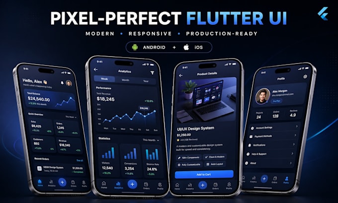 convert figma design to flutter app UI