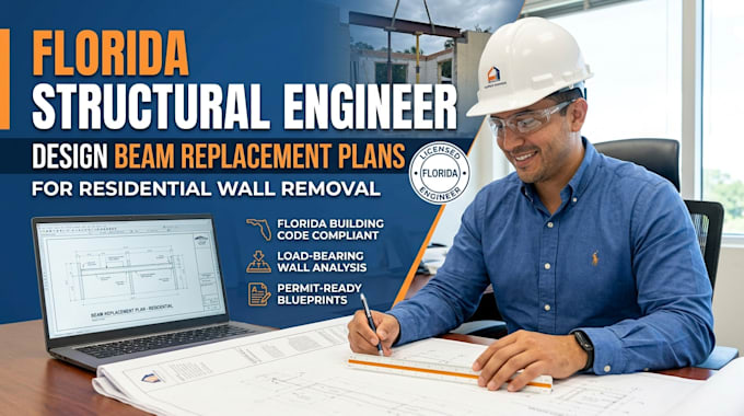 design florida structural beam replacement plans for residential wall removal