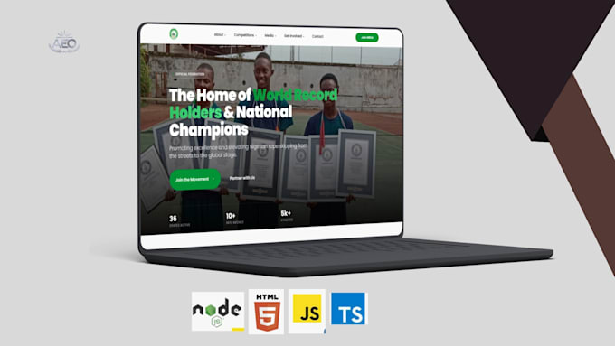 build a full multipage, responsive website with custom features