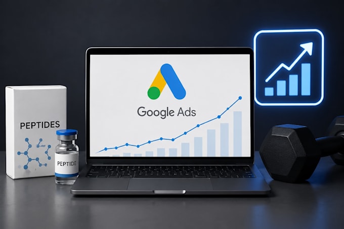 setup and fix peptide google ads for woocommerce and supplements store