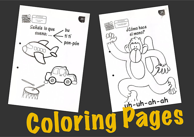 ilustrare dibujos lineales para tu libro de colorear