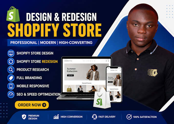 do shopify website, store design, redesign, dropshipping as a shopify expert