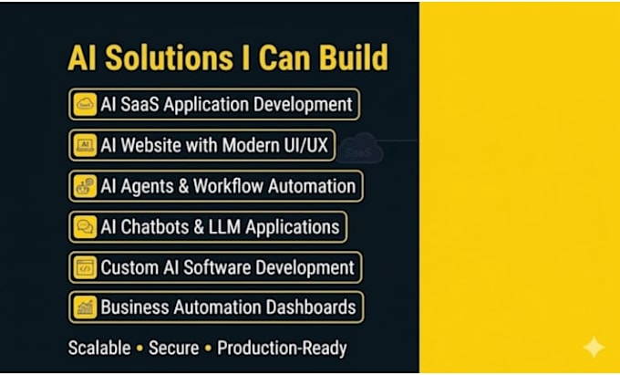 build ai saas,ai website,ai agents,custom ai software