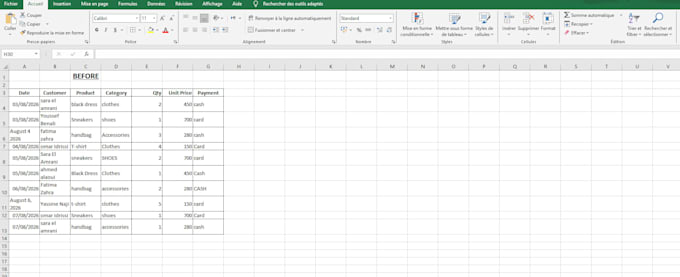 provide professional spreadsheet formatting and layout design
