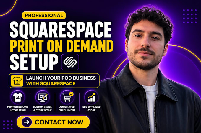 integrate printify and printful to squarespace print on demand store website