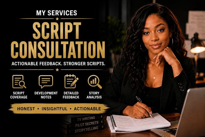 be your script consultant and provide actionable screenplay feedback