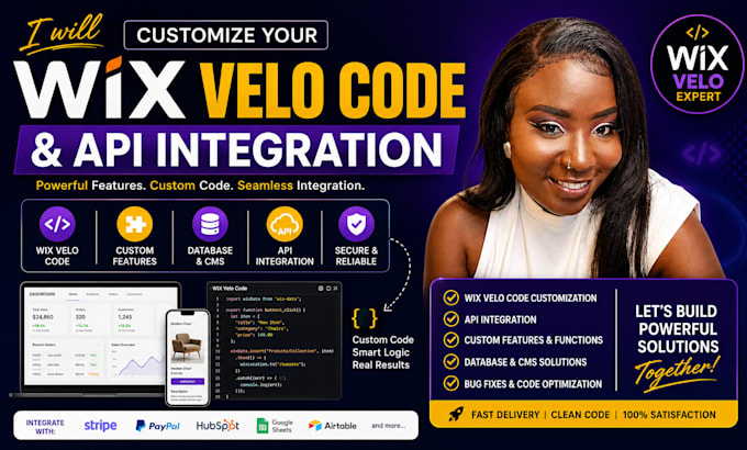 customize wix velo code api integration wix website velo development