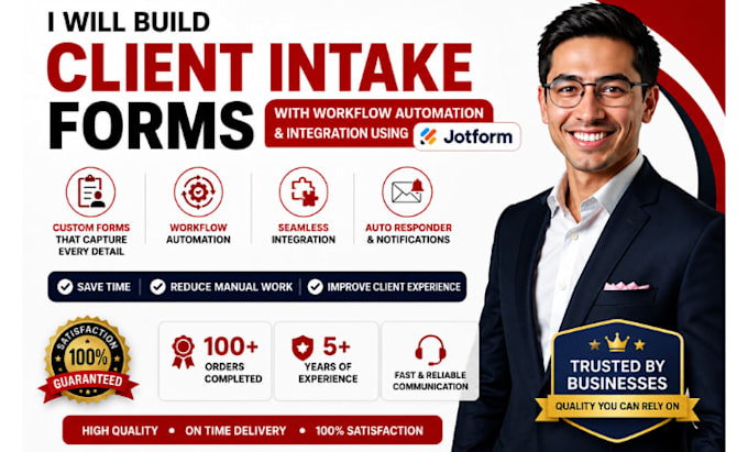 build client intake forms with workflow automation and integration using jotform