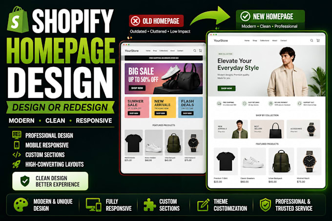 design redesign your shopify homepage to boost conversion