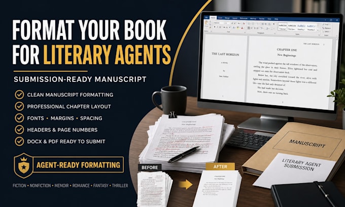 format your book manuscript for literary agent submission