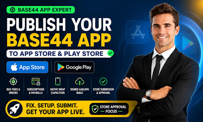 publish base44 app to app store play store base44 ios android app submission