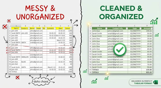 clean,format,and merg excel data
