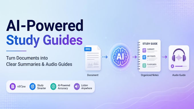 convert your PDF or notes into an ai study guide