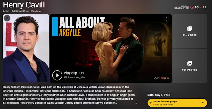 edit or create you a new imdb page for any role