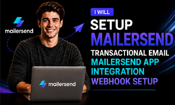 setup mailersend transactional email mailersend app integration webhook setup