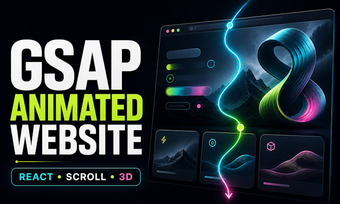 build an animated react website with gsap scroll effects