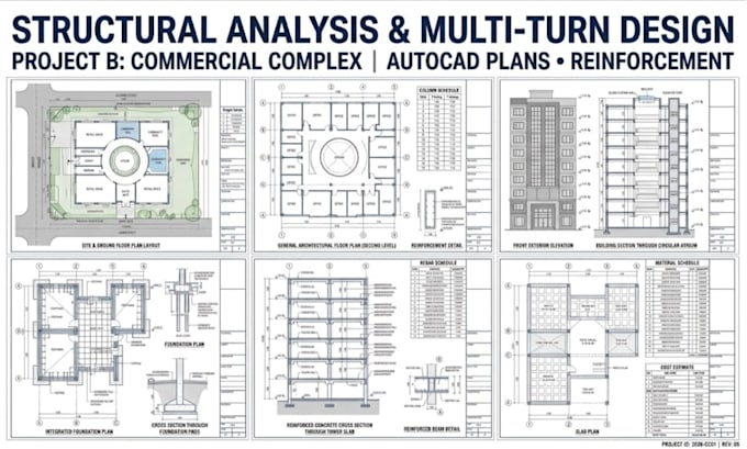 design and calculations civil engineering structures