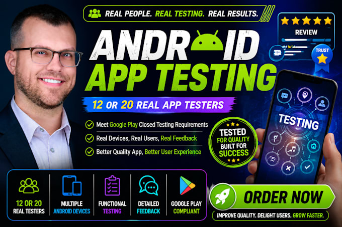 qa review and test your app, website review, and android app user experience