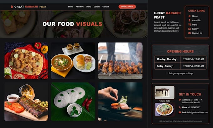 build a modern restaurant website with wordpress