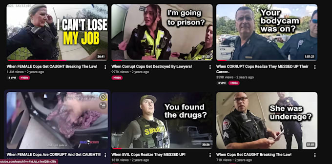 write a true crime and police bodycam youtube script