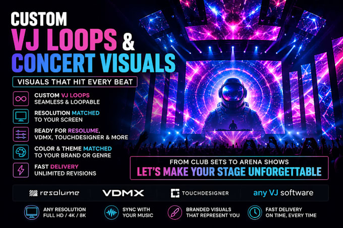 do vj loop concert stage show dj visual concert led animation