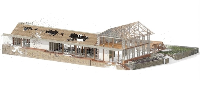 convert point cloud scan to revit bim model and autocad dwg