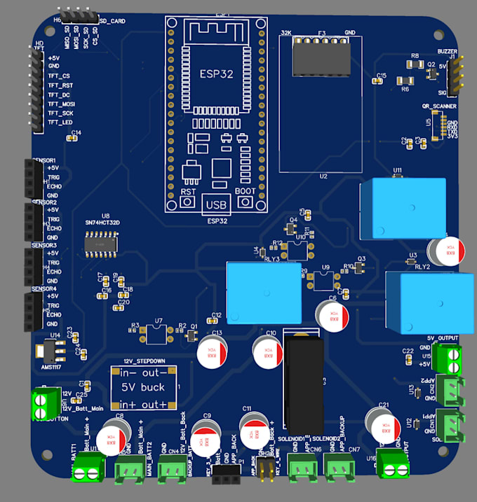create professional pcb design and schematic