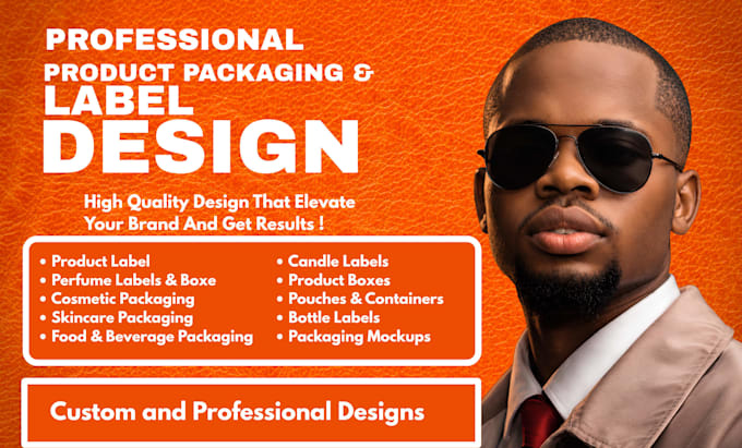design professional product packaging, labels and boxes