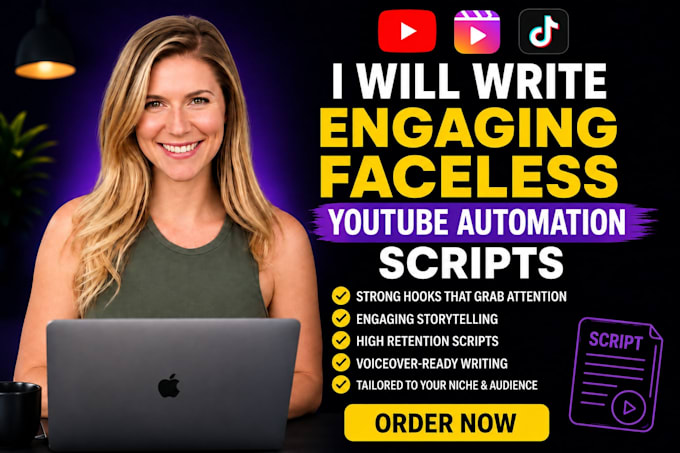 write engaging faceless youtube automation scripts