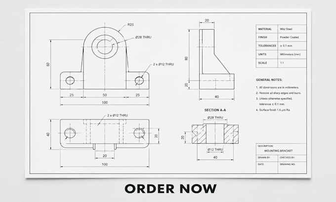 design technical illustrations and engineering diagrams