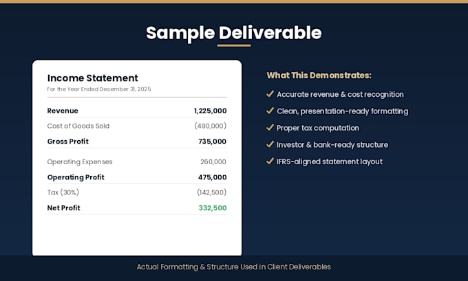 prepare financial statements and reports