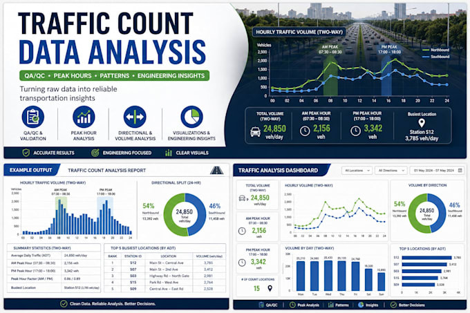 analyze and validate your traffic count data