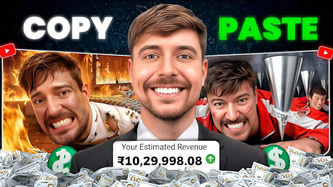 design viral mrbeast style youtube thumbnail in 2 hours