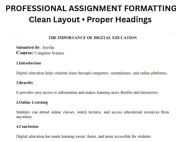 copy paste, typing and assignment formatting in ms word