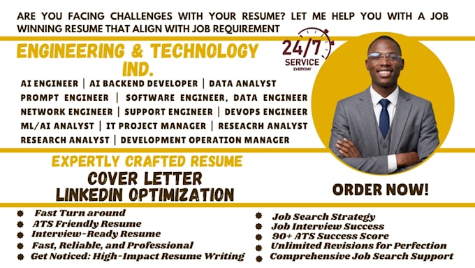 write ats tech IT software cybersecurity data ai engineering developer resume CV