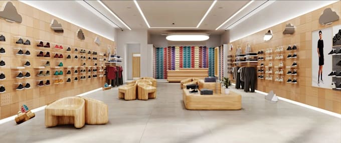 upgrade 3d boutique store layout,window display concept,storefront, spa,salon 3d