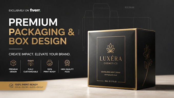 design professional packaging box and dieline