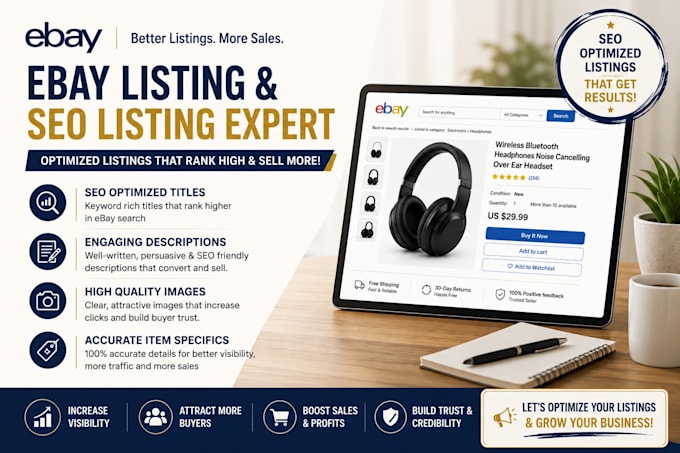 do etsy listing,ebay product listing,etsy seo