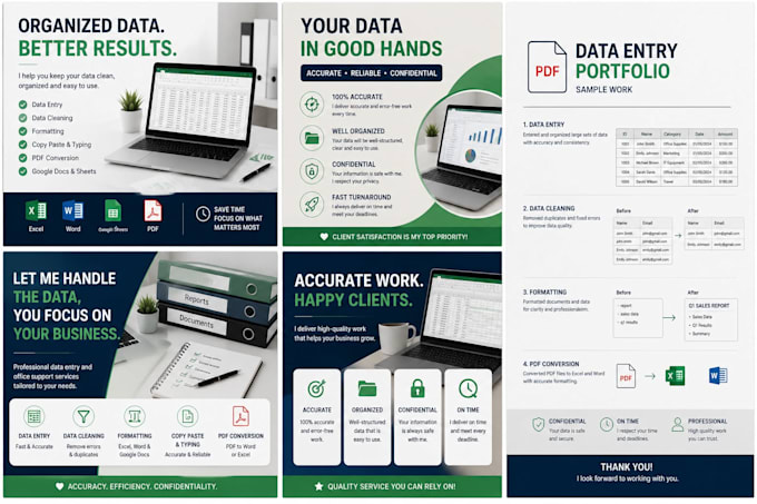 do professional data entry and microsoft office tasks