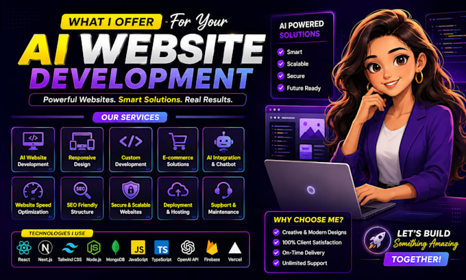 build a custom ai website with chatbot and modern ai features